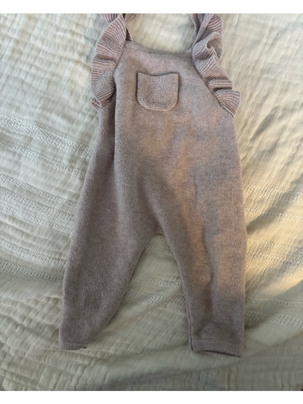 Zara Girls Ruffle Overalls 3-6 months
